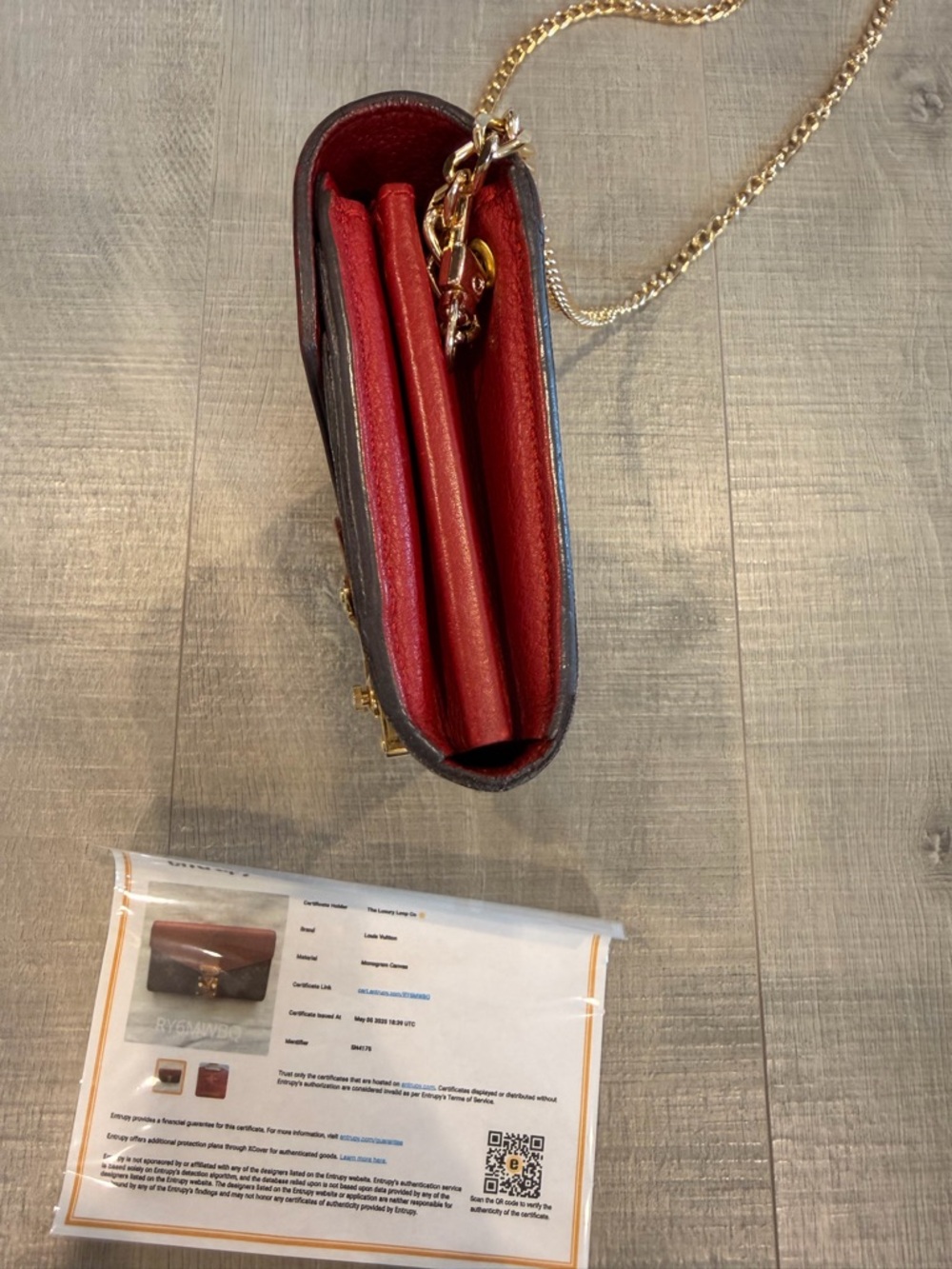 Louis Vuitton Pallas Wallet with Added Crossbody Chain - Picture 4 of 10